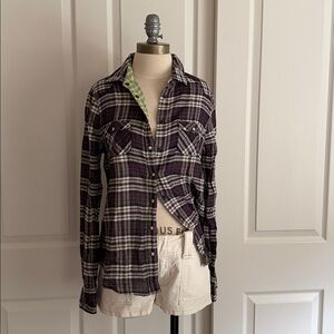 AE American Eagles Plaid Shirt NWT sz 8